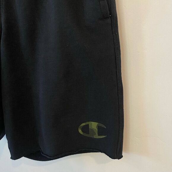 Champion Black Sweat Sport Athletic Shorts - Picture 8 of 9